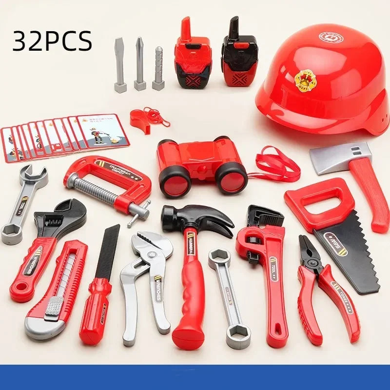 Kids Firefighter Pretend Play Set – Fire Safety Learning Toy Pretend Play Set PLUSH 32PCS