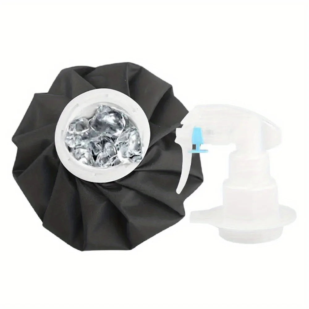 Reusable Ice Bag Packs with Spray Nozzle – Hot & Cold Therapy Hot Cold Therapy Pack PLUSH BLACK