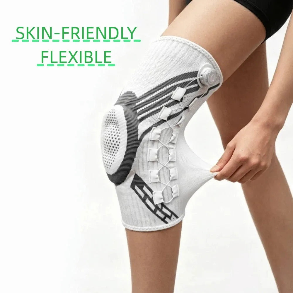 Adjustable Knob Knee Brace – Elastic Non-Slip Sport Support Knee Brace Support PLUSH