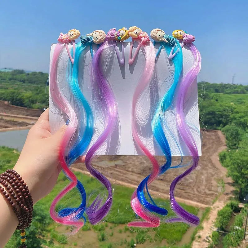 Girls Unicorn Rainbow Bow Hair Clips – 2pcs Princess Barrettes Girls Hair Clips PLUSH