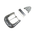 3-Piece Vintage Carved Pin Belt Buckle Set – DIY Leather Belt Belt Buckle Set PLUSH 1set
