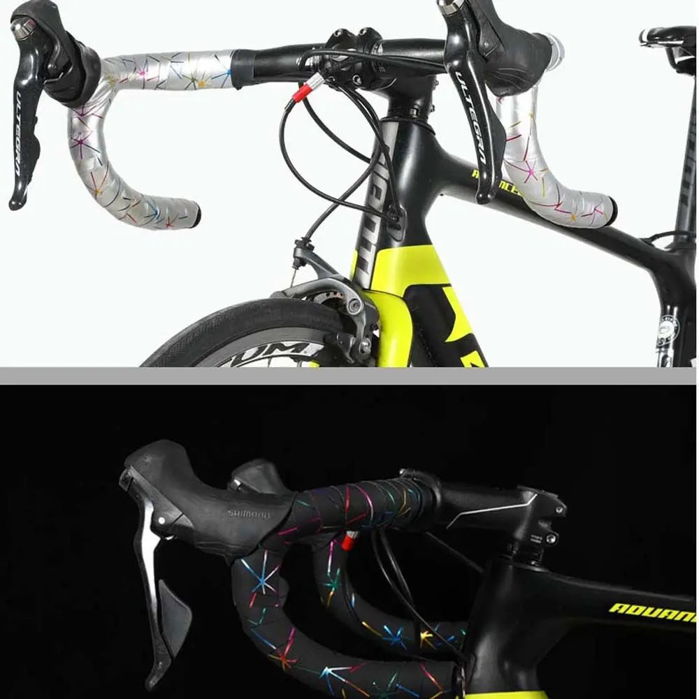 Anti-Vibration EVA+PU Bicycle Handlebar Tape with Bar Plugs Bicycle Handlebar Tape PLUSH