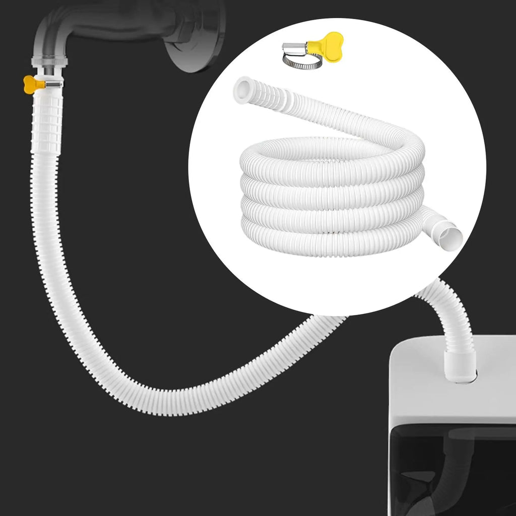 AC Drain Hose Thickened PE Corrugated Extension Drainpipe AC Drain Hose PLUSH