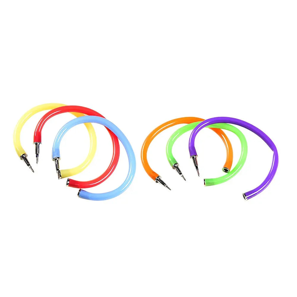 10pcs Bracelet Ballpoint Pens – Candy Color Bendable Wristband Pens Novelty Ballpoint Pens PLUSH