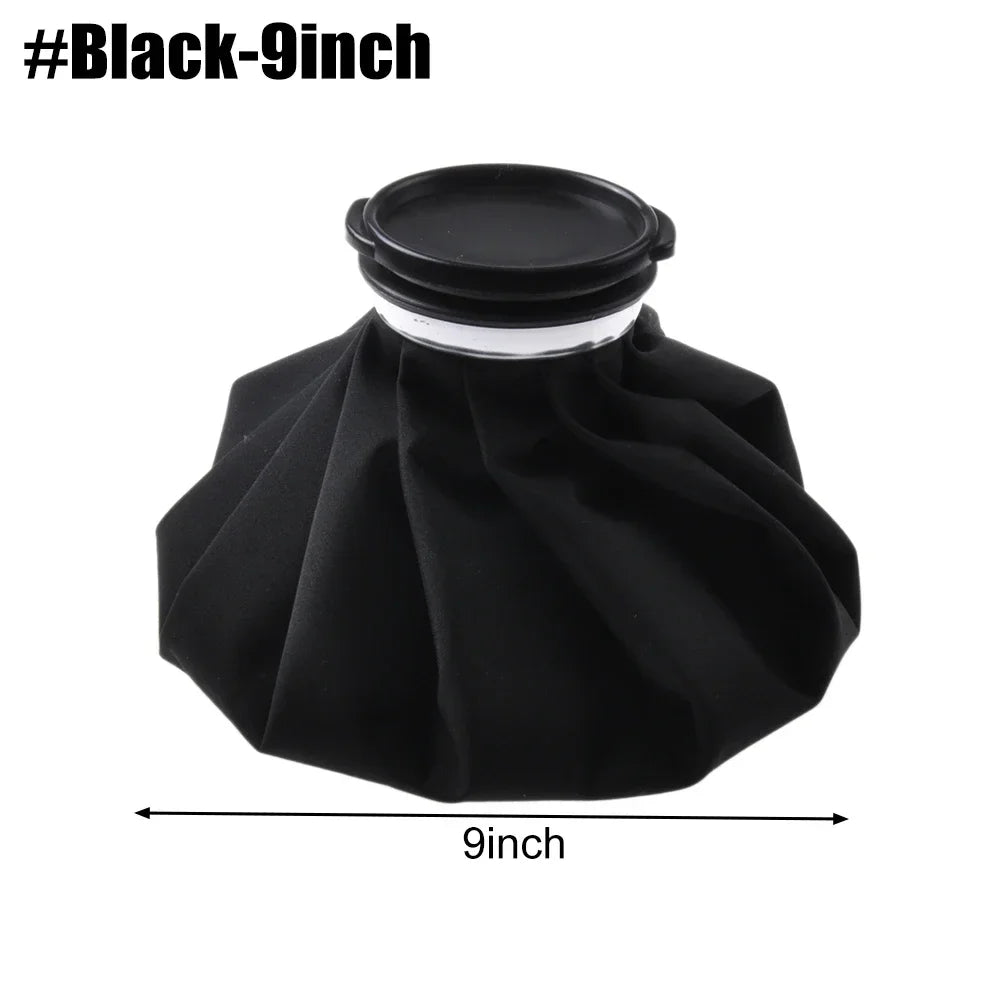 Reusable Hot & Cold Ice Bag Pack – 3 Sizes for Body Hot Cold Ice Bag PLUSH Black-9inch-1PCS