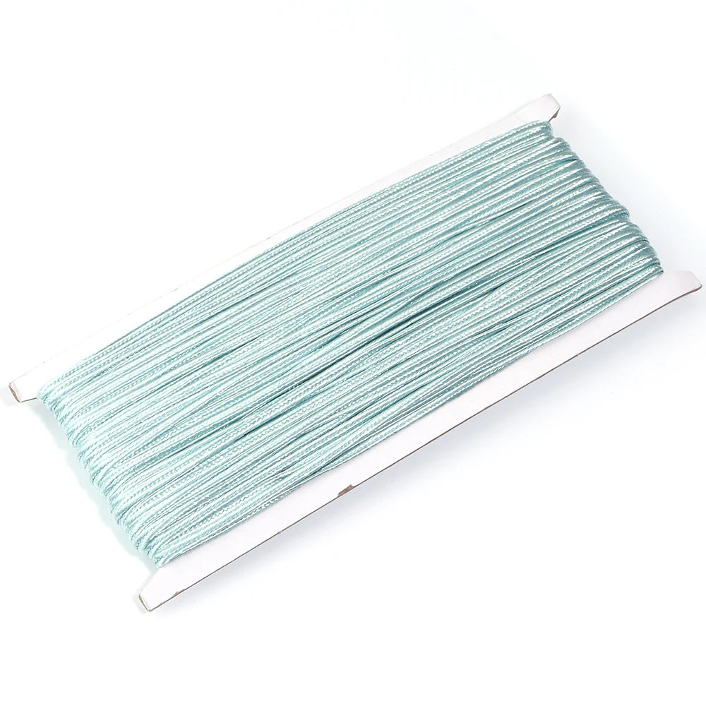 30 Yards Shiny Lurex Soutache Cord – Multicolor Braided Rope Braided Jewelry Cord PLUSH light blue