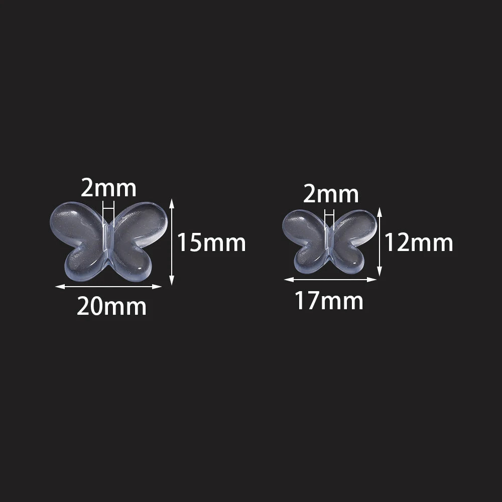 100pcs Butterfly Acrylic Spacer Beads – DIY Jewelry Making Acrylic Spacer Beads PLUSH