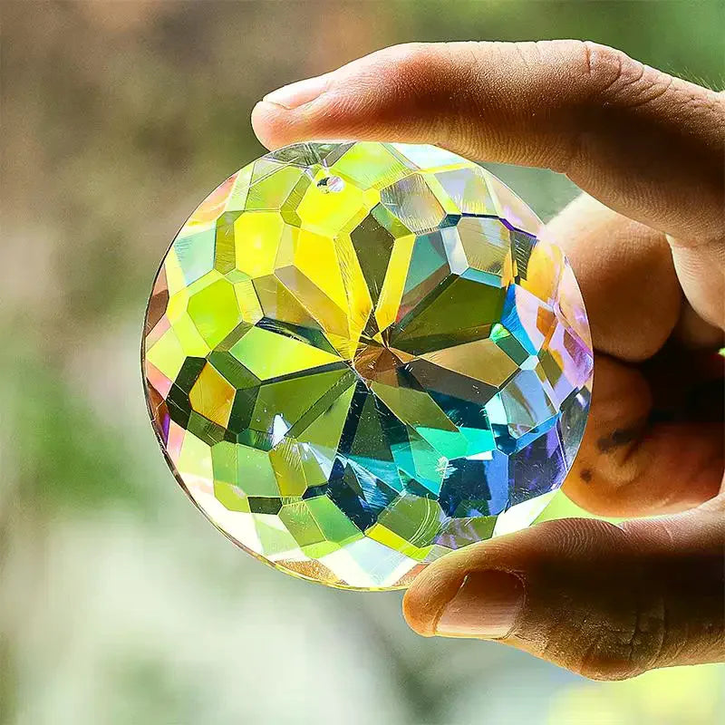30mm Acrylic Crystal Prism Suncatcher – Rainbow Maker Pendant Prism Suncatcher PLUSH