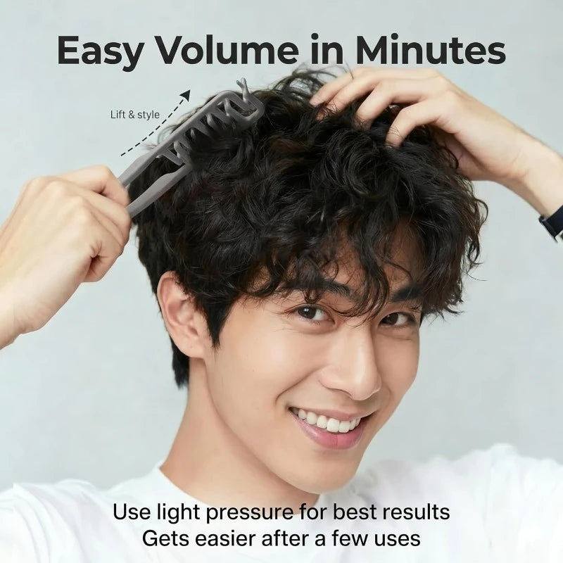 Korean Fluffy Volume Comb – Air Bangs & Root Lifting Tool Hair Styling Comb PLUSH