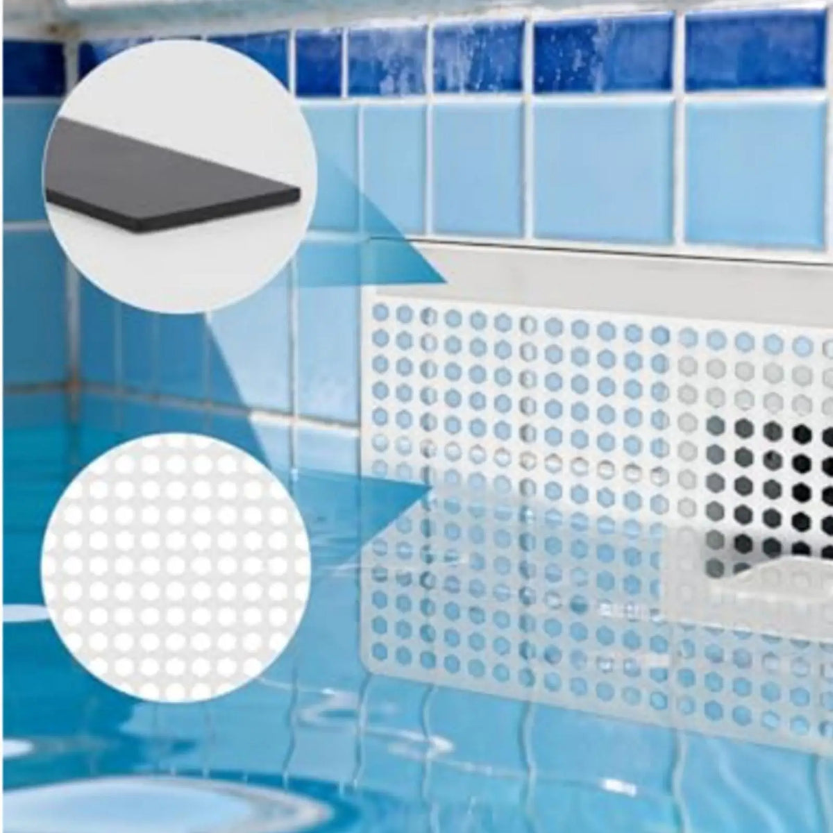 Magnetic Pool Skimmer Cover – Rustproof Leaf Catcher Screen Pool Skimmer Cover PLUSH