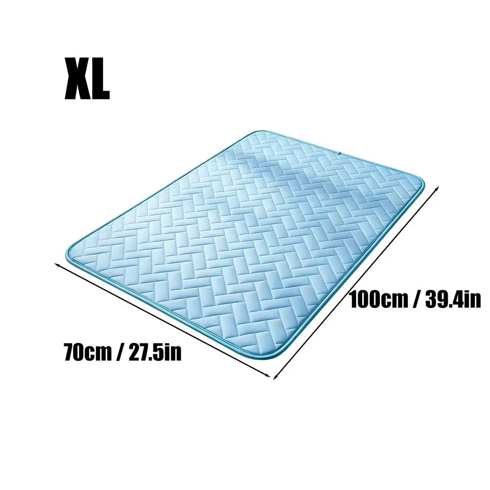 Self-Cooling Ice Silk Pet Mat for Dogs & Cats | All Sizes Pet Cooling Mat PLUSH XL