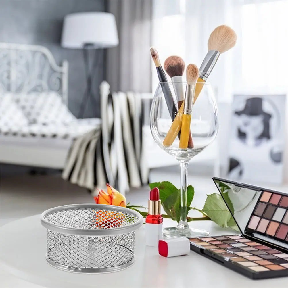 Metal Mesh Paper Clip Holder – Stackable Desktop Organizer Desktop Organizer PLUSH
