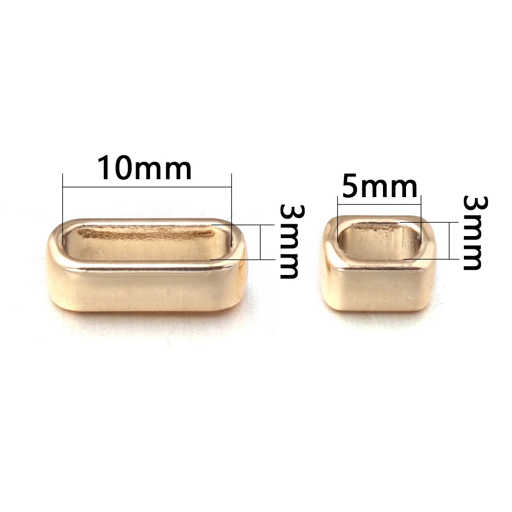 10pcs Alloy Rectangle Large Hole Spacer Beads – DIY Jewelry Jewelry Spacer Beads PLUSH