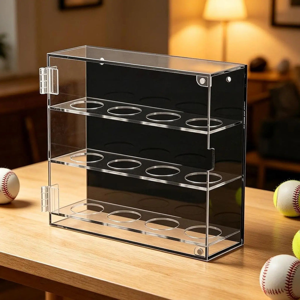 Clear Acrylic Golf Ball Display Case – Holds 12 Balls Ball Display Case PLUSH Default Title