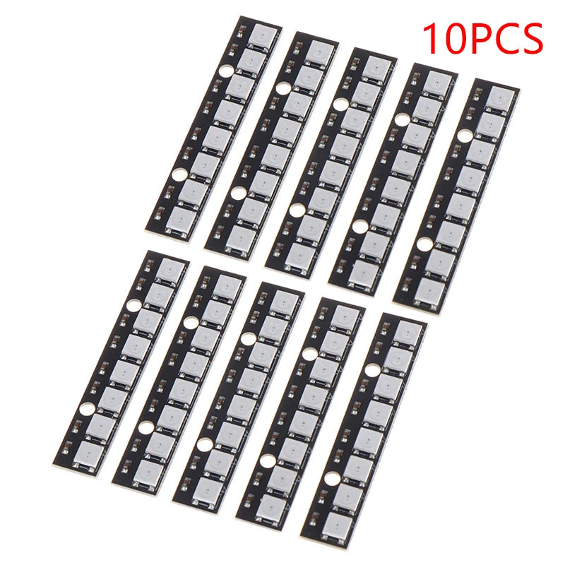 WS2812 5050 8-Bit RGB LED Module – DIY Full Color Dev Board RGB LED Module PLUSH 10PCS Black