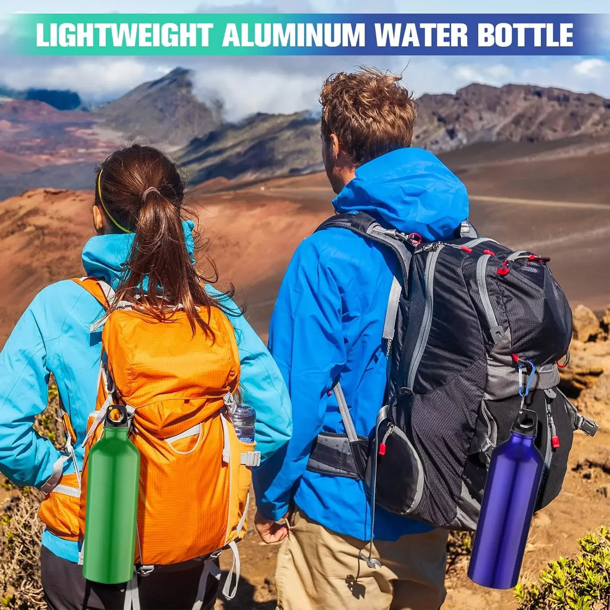 High Capacity Aluminum Insulated Sports Water Bottle – BPA-Free Sports Water Bottle PLUSH
