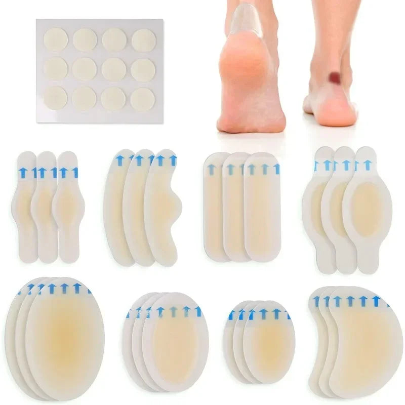 Gel Heel Protector Patches – 5pc Hydrocolloid Blister Pads Heel Blister Pads PLUSH