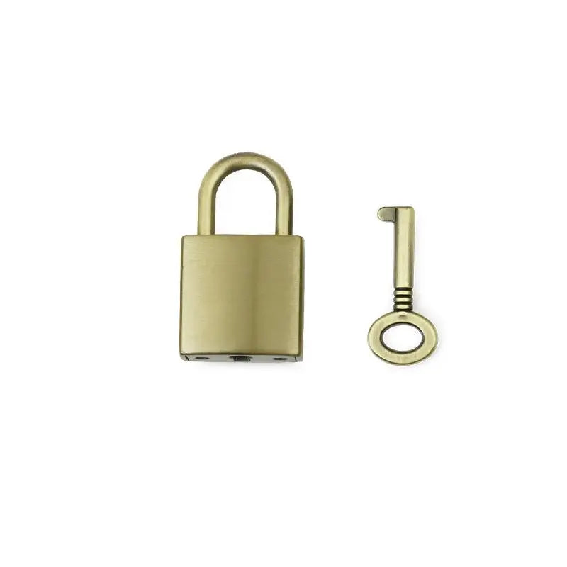 Mini Zinc Alloy Padlock with Key – Diary, Jewelry Box & Bag Lock Mini Padlock Set PLUSH Bronze