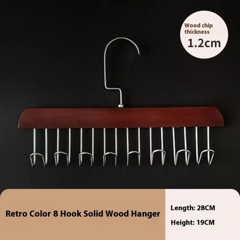 Solid Wood 8-Hook Clothes Drying Rack – Portable Hanger Clothes Drying Rack PLUSH A