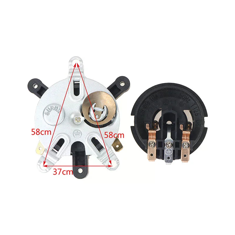 2pcs Electric Kettle Base Thermostat Temperature Switch Set Kettle Repair Part PLUSH