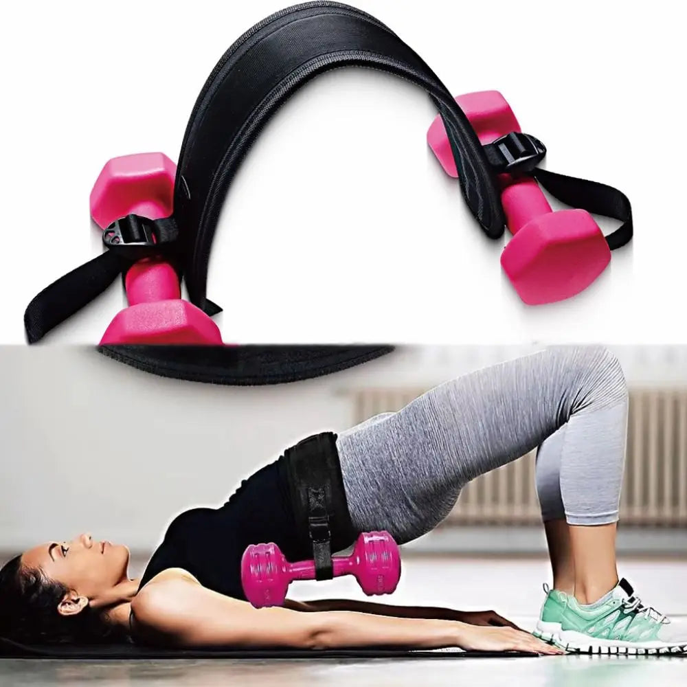 Adjustable Hip Thrust Belt – Non-Slip Dumbbell Booty Belt Hip Thrust Belt PLUSH