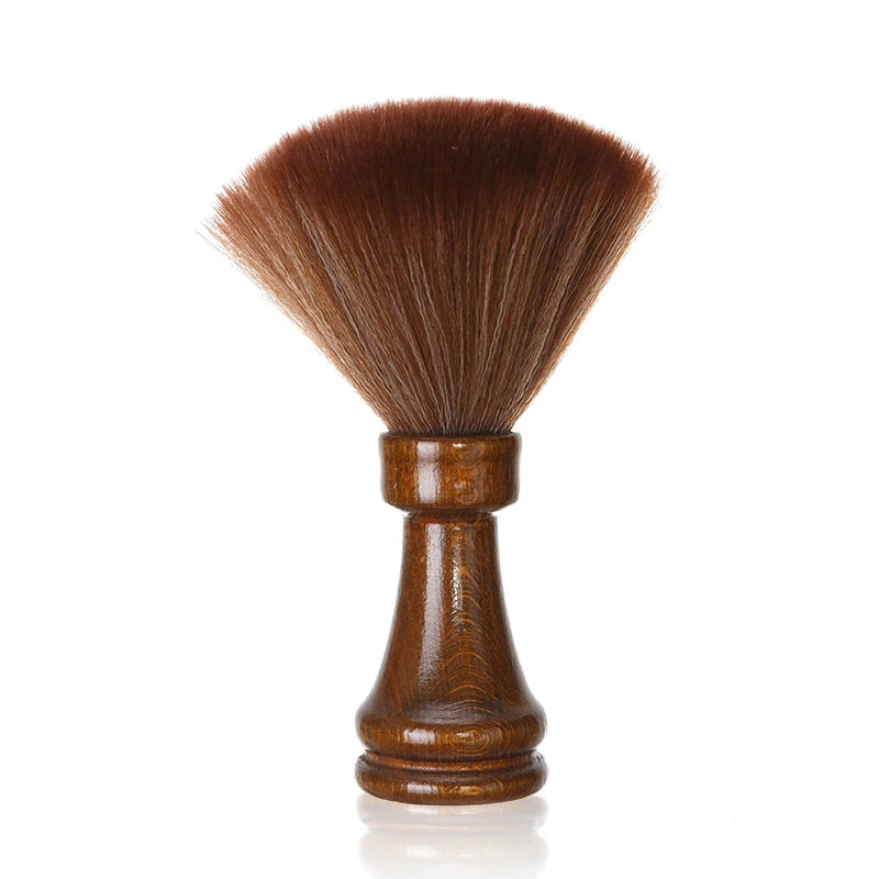 WANMEI Soft Bristle Wood Handle Barber Neck Duster Brush Barber Neck Duster PLUSH H198-OPP bag