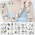 10pcs Halloween Ghost Temporary Tattoo Stickers for Kids Temporary Tattoo Stickers PLUSH Random 10Sheets