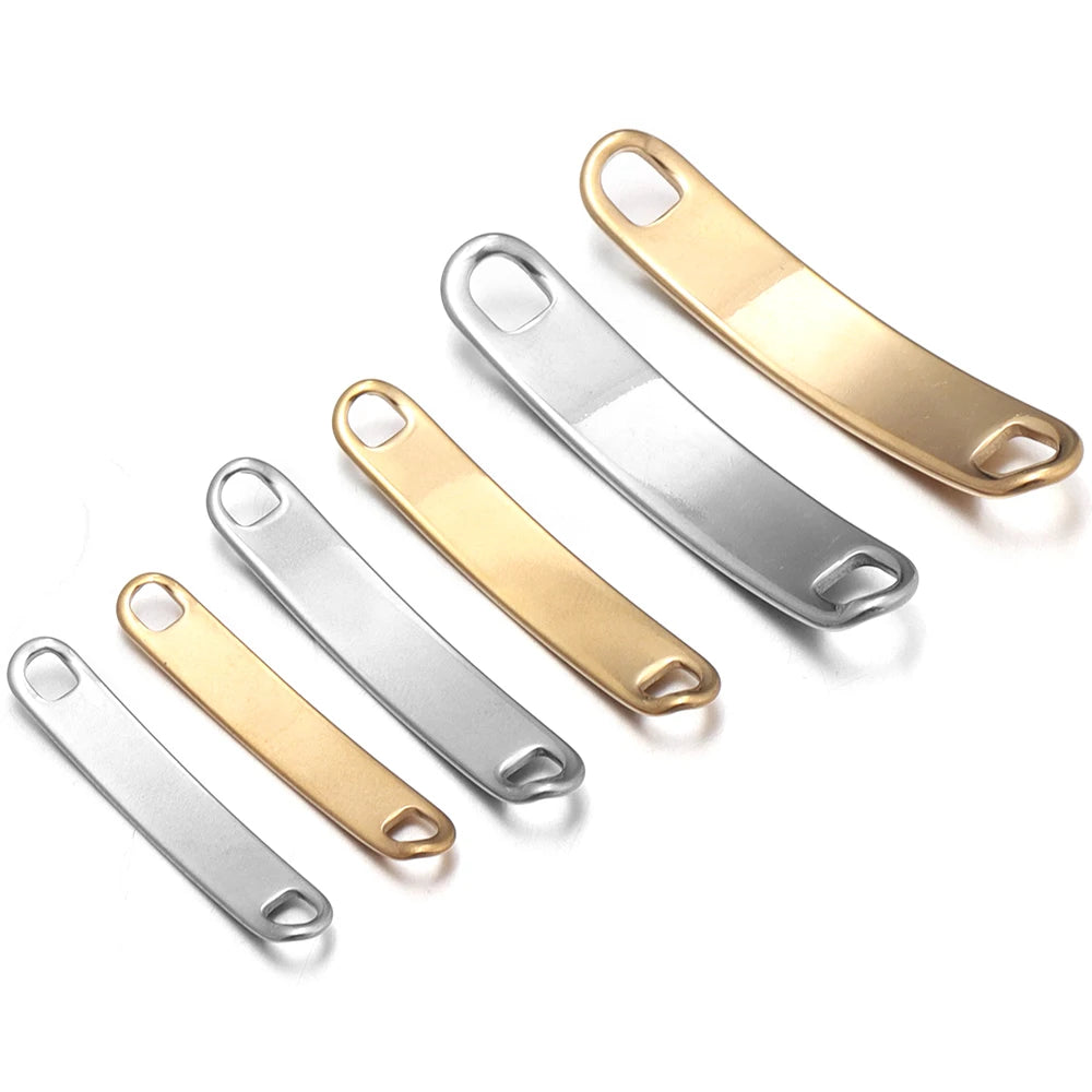 Stainless Steel Curved Bar Connectors – DIY Jewelry Findings Jewelry Connector Findings PLUSH
