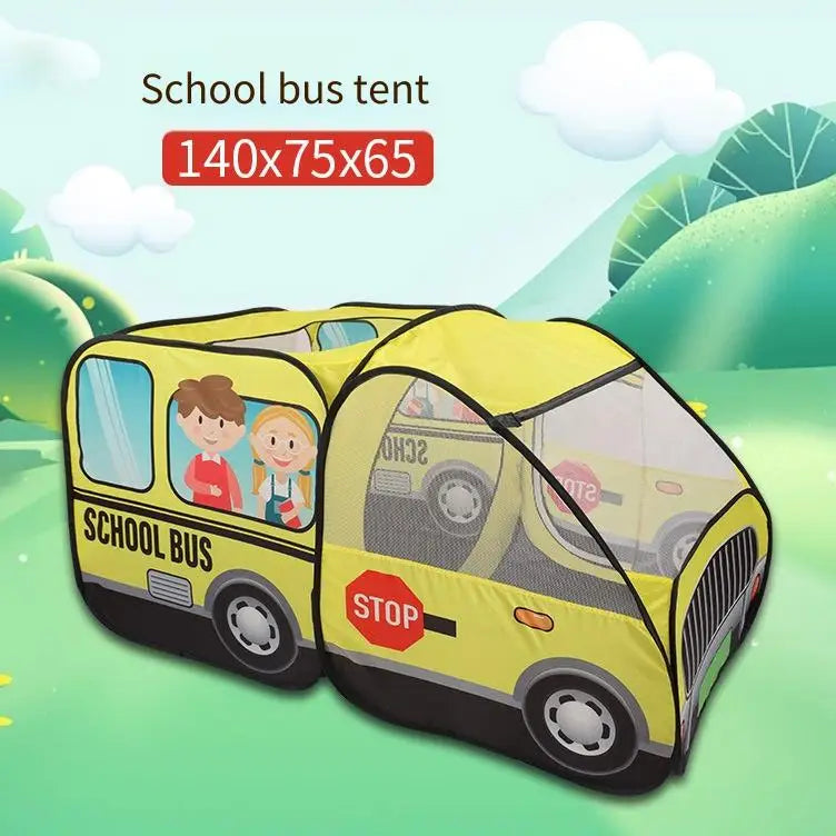 Pink Dessert Truck Kids Pop-Up Play Tent | Indoor & Outdoor Kids Play Tent PLUSH School bus tent