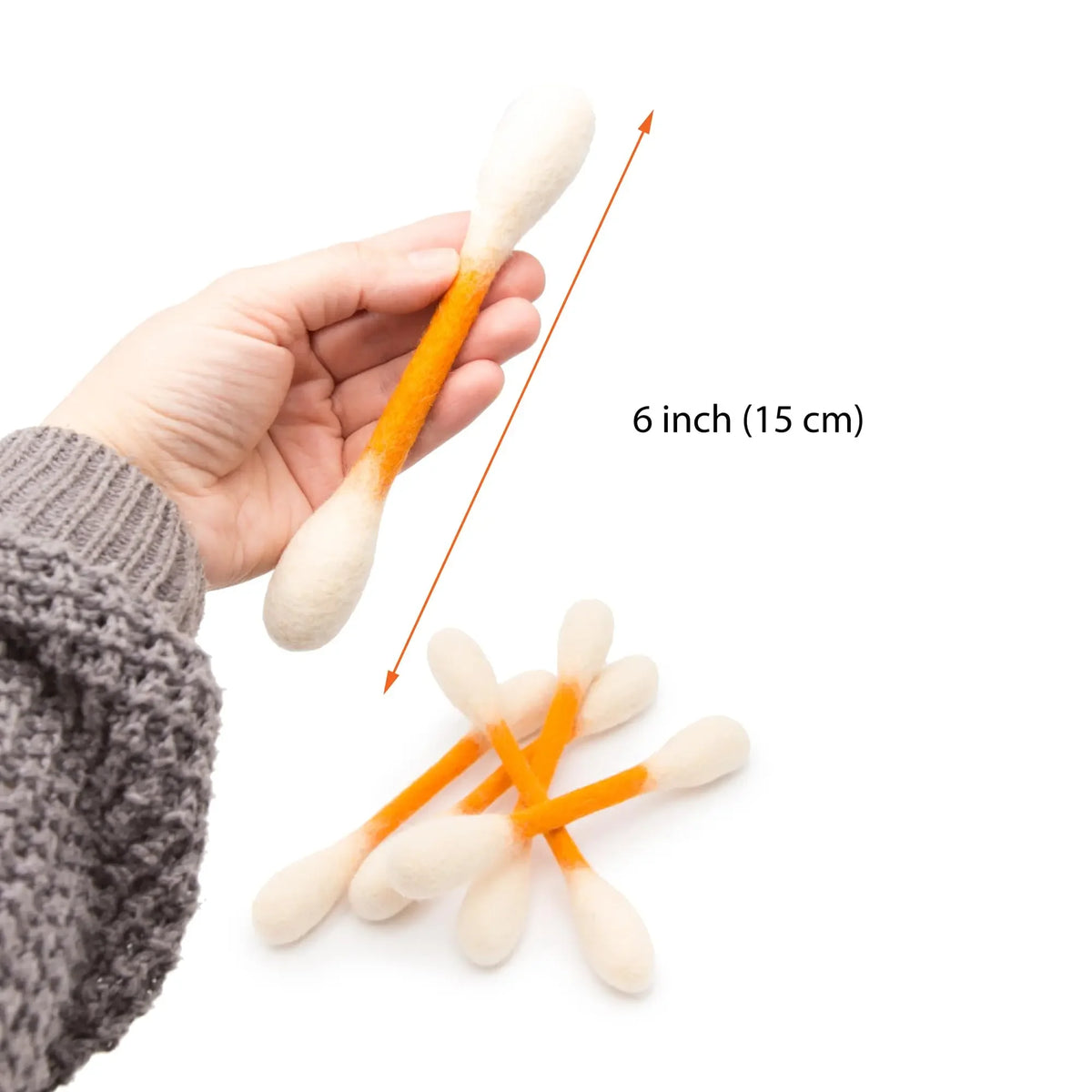 Giant Cotton Swab Cat Kick Toy – Chew & Interactive Play Cat Kick Toy PLUSH