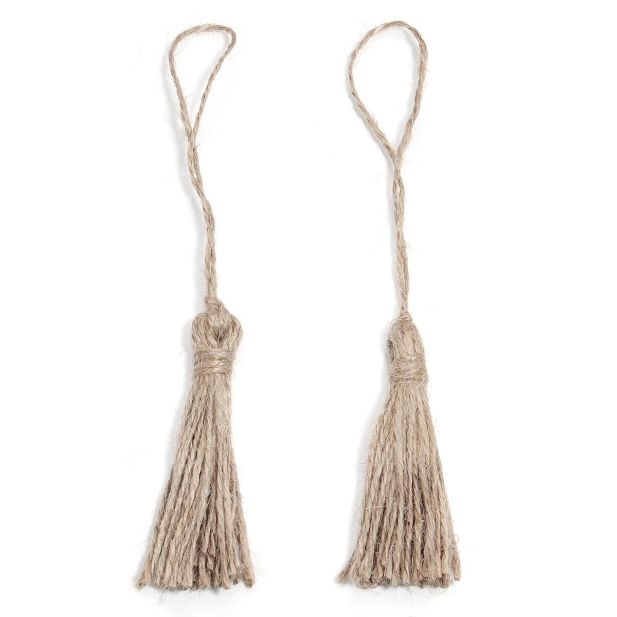 5pcs Woven Jute Tassel Pendants – DIY Jewelry & Craft Charms Tassel Pendant Charms PLUSH BN 18cmx2 strand