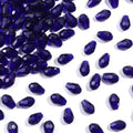50pcs Faceted Teardrop Crystal Glass Beads – DIY Jewelry Making Glass Spacer Beads PLUSH Dark Blue