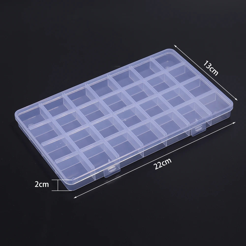 Transparent Plastic Jewelry Storage Box | Adjustable Organizer Jewelry Storage Box PLUSH Style 11