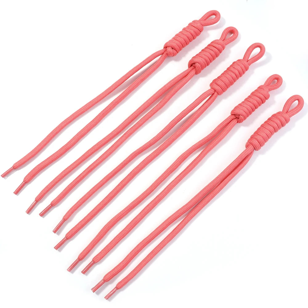 5pcs Braided Nylon Lanyard Keychain Cord – DIY Craft Supplies Braided Lanyard Cord PLUSH Light Red 24-28cm