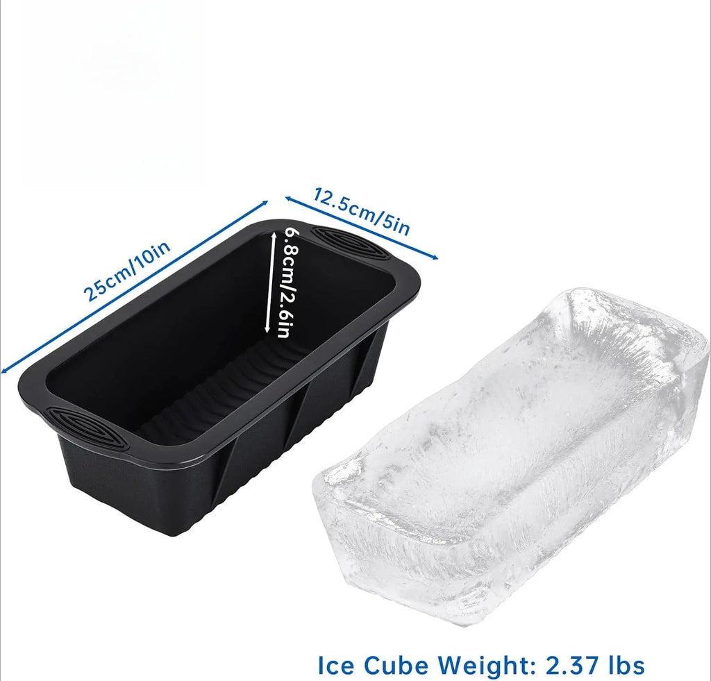 Oversized Silicone Ice Cube Mold – Large Block Ice Tray Silicone Ice Mold PLUSH
