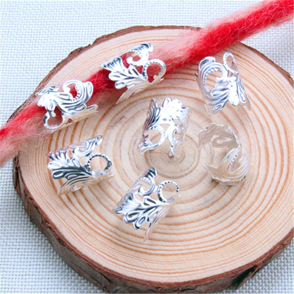 5pcs Dreadlock Beads Hair Cuffs Rings – Colorful Braid Clips Hair Braid Cuffs PLUSH 10pcs NO.34