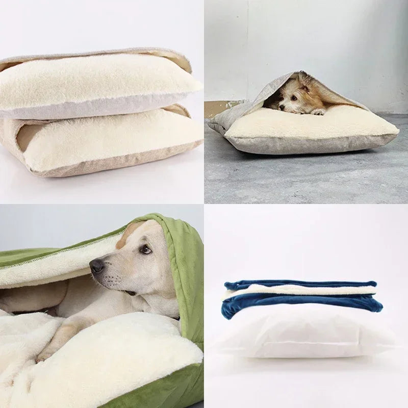 Washable Plush Pet Bed – Warm Dog & Cat Sofa Cushion Pet Bed PLUSH