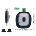2-Pack USB Rechargeable LED Hat Clip Light | 3 Brightness Modes LED Hat Headlamp PLUSH 2Pcs lamp