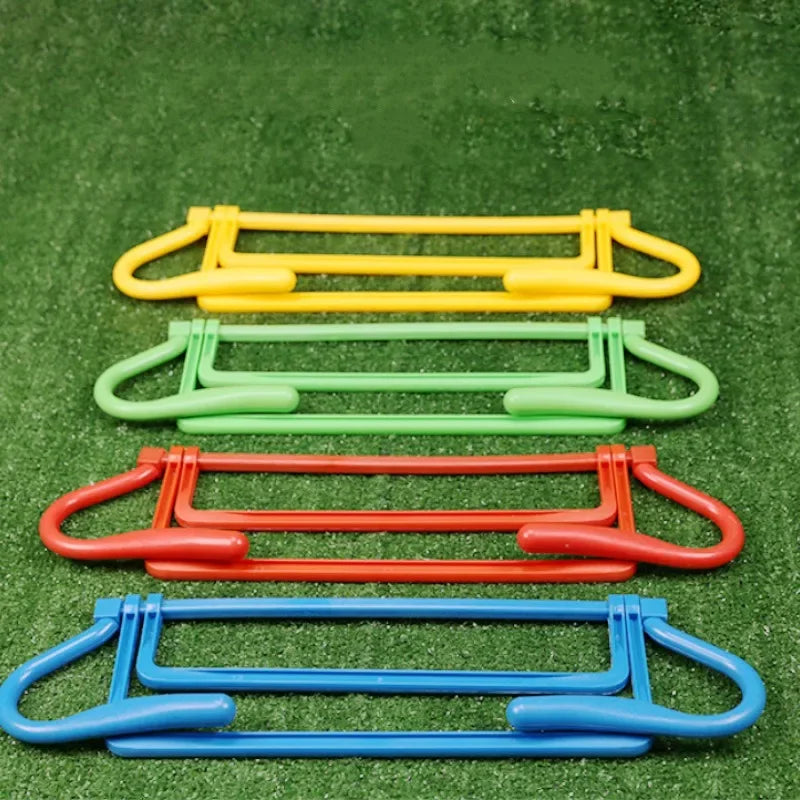 Foldable Adjustable Agility Hurdles – Soccer Football Training Agility Training Hurdles PLUSH