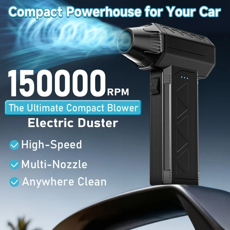 Rechargeable Cordless Air Duster 150000 RPM Turbo Fan Blower Cordless Air Duster PLUSH 1 set