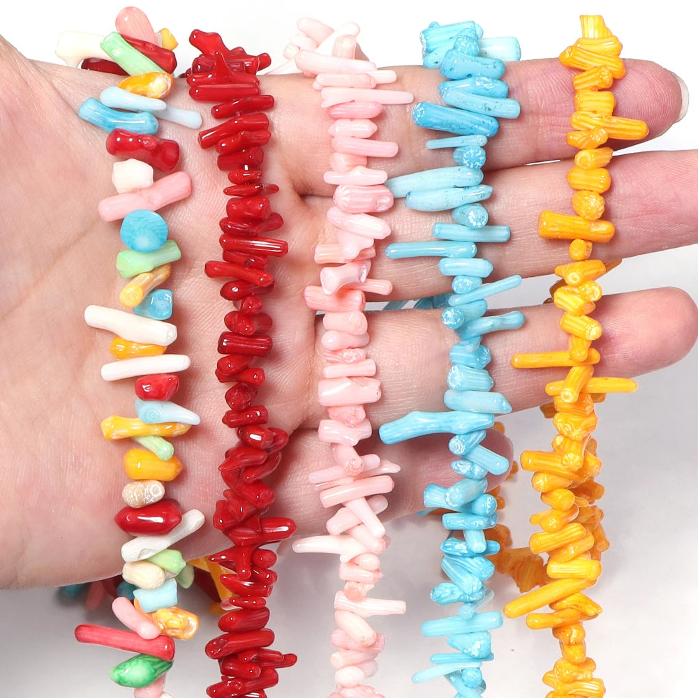 Natural Coral Irregular Spacer Beads – DIY Jewelry Making Natural Coral Beads PLUSH