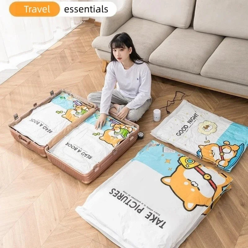 Vacuum Storage Bags – Space-Saving Compression for Clothes Vacuum Storage Bags PLUSH