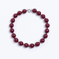 Colorful Candy Bead Choker Necklace – Boho Women's Jewelry Beaded Choker Necklace PLUSH Dark Red