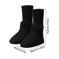 Sand Boot Covers – Elastic Dustproof Overshoes for Trekking Boot Shoe Covers PLUSH Black 1Pair
