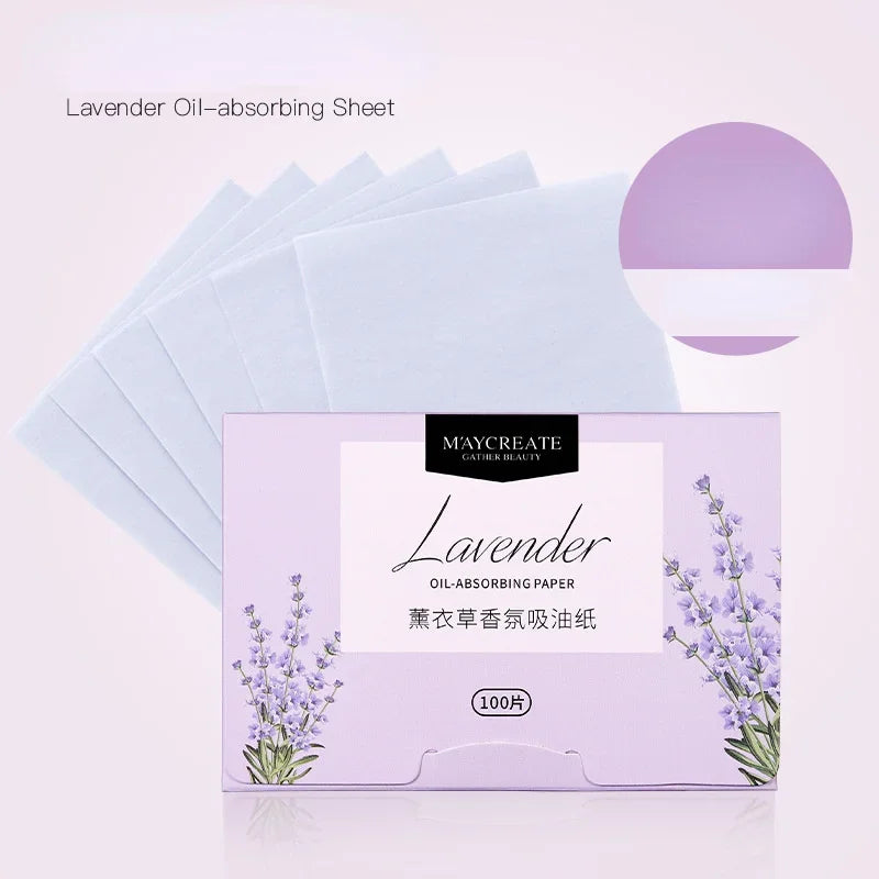 100pcs Face Oil Blotting Sheets – Portable Facial Wipes Oil Blotting Sheets PLUSH