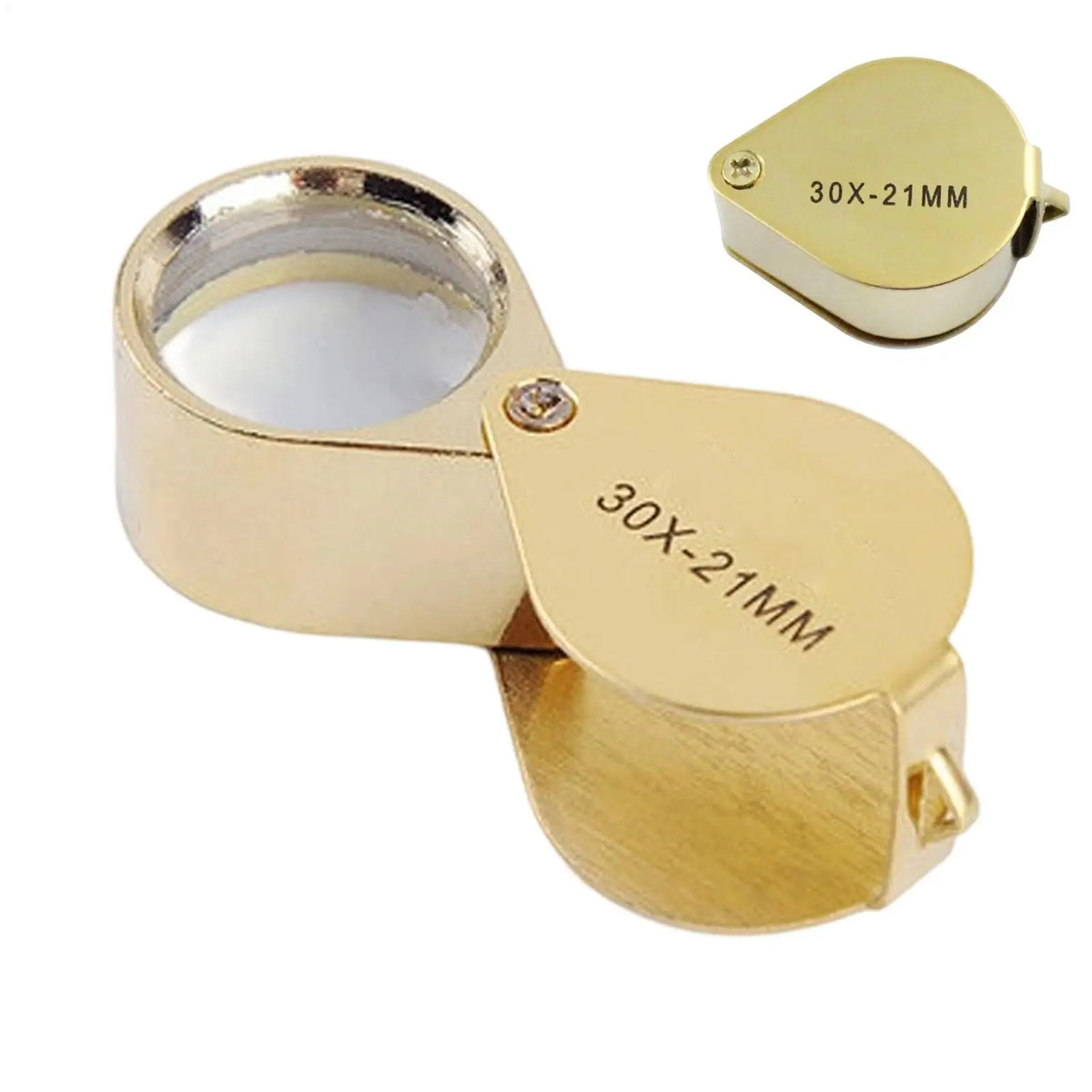 30X Pocket Loupe Magnifier – Foldable Jewelry & Reading Glass Pocket Loupe Magnifier PLUSH