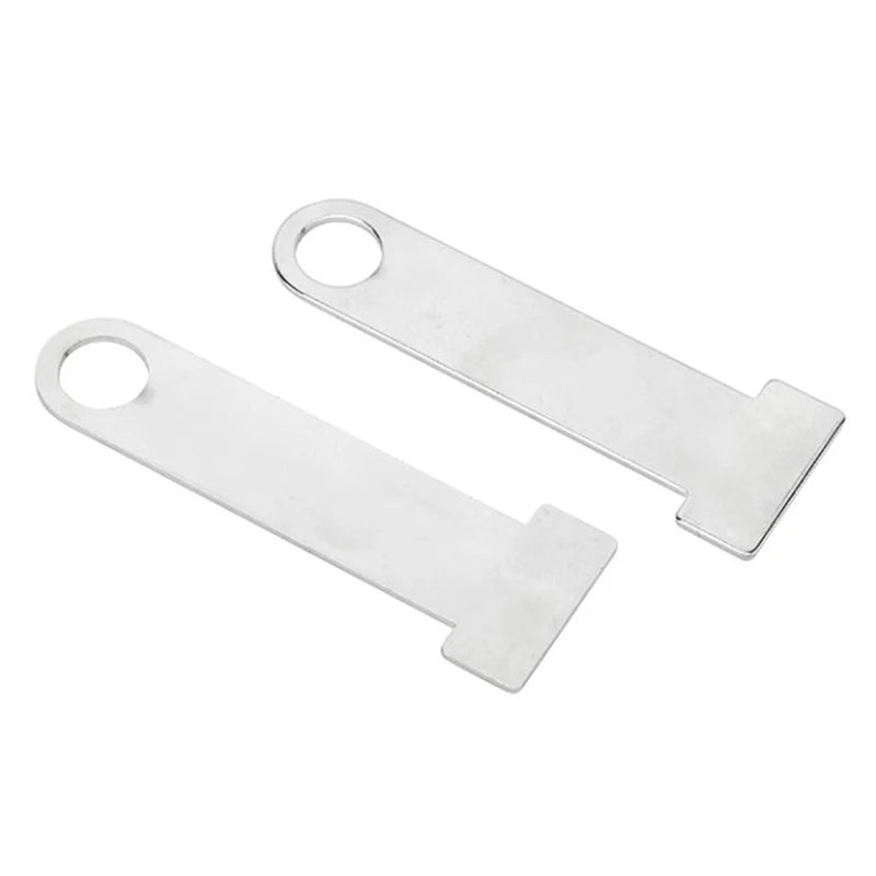 Motorcycle Helmet Lock Buckles – Anti-Theft Quick-Release Pair Helmet Lock Buckle PLUSH Silver