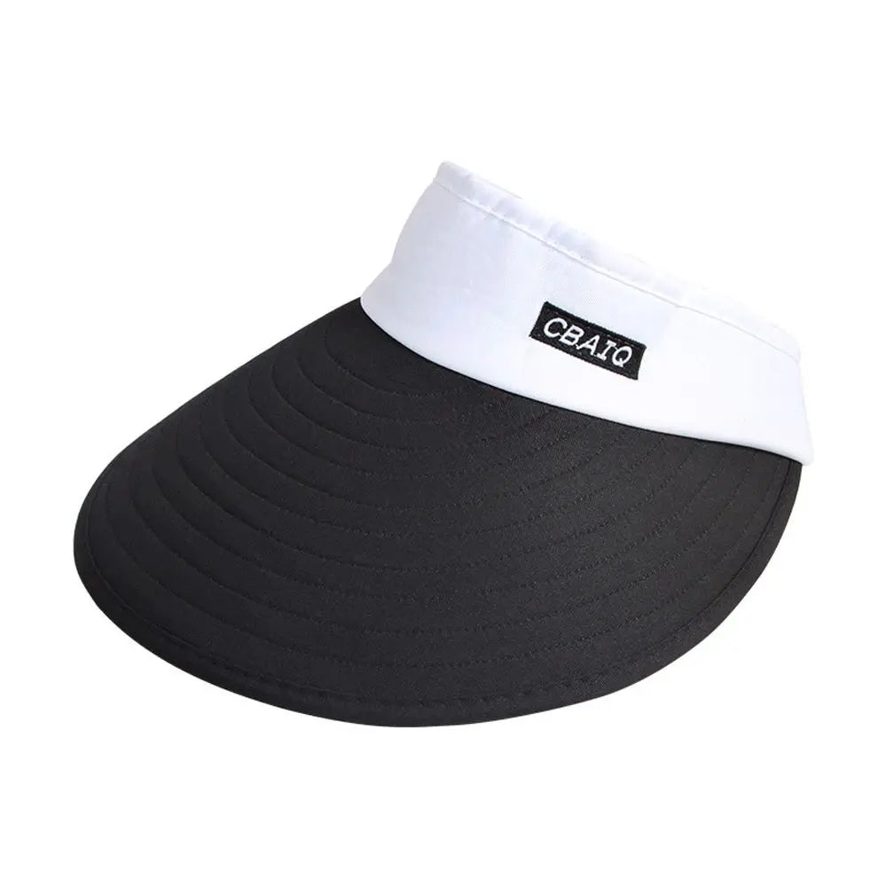 Women's Wide Brim Open-Top Sun Visor Beach Cap Sun Visor Hat PLUSH