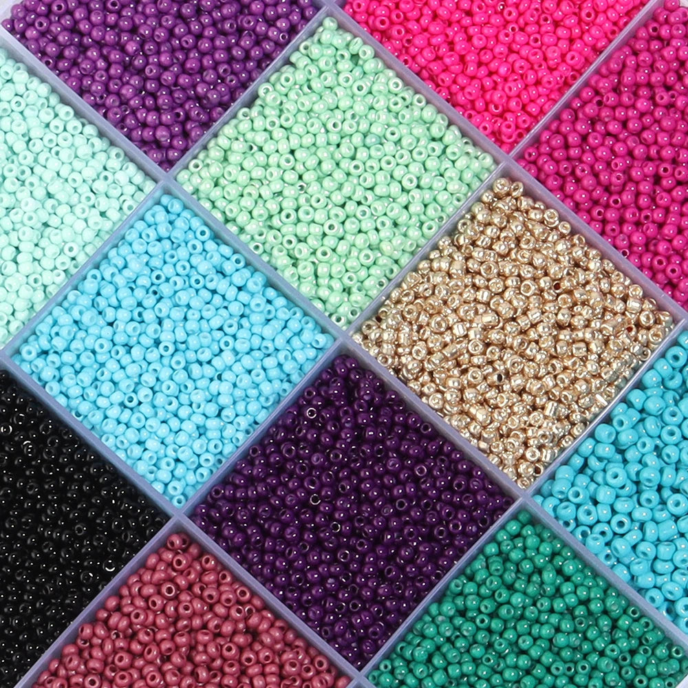 2mm Czech Glass Seed Beads 10g – DIY Jewelry Spacer Beads Glass Seed Beads PLUSH