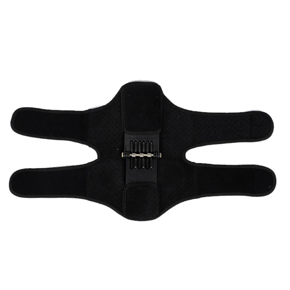 Spring-Loaded Adjustable Knee Brace – Breathable Support Sleeve Knee Brace Support PLUSH Black